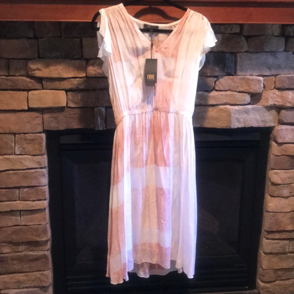 FRYE Shibori V-Neck Dress